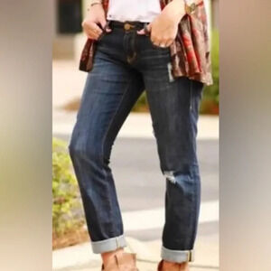 Cabi Jeans Slim Boyfriend Distressed Style 3045 - Size 4